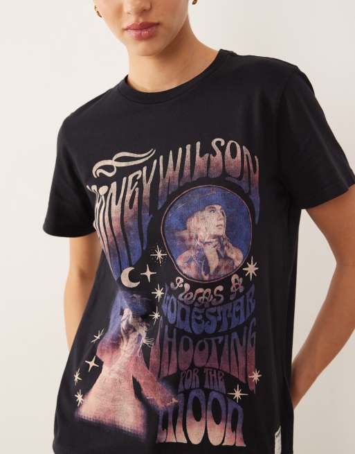 Camiseta negra con estampado delantero de banda de Wrangler x Lainey Wilson, 3 de 4