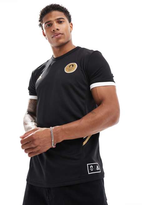 Camiseta negra con estampado en la espalda de los Juegos Olimpicos de Paris 2024 de Le Coq Sportif ASOS