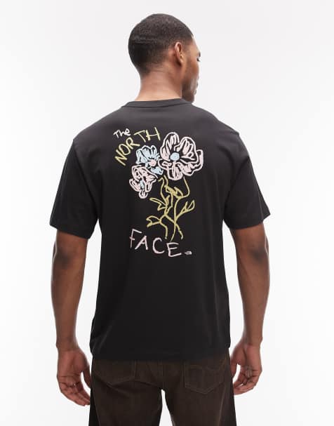 Camiseta negra con estampado en la espalda Flower Scribble de The North Face - view 1