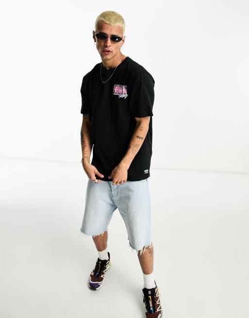 Camiseta negra con estampado en la espalda Nascar de Hurley, 2 de 4