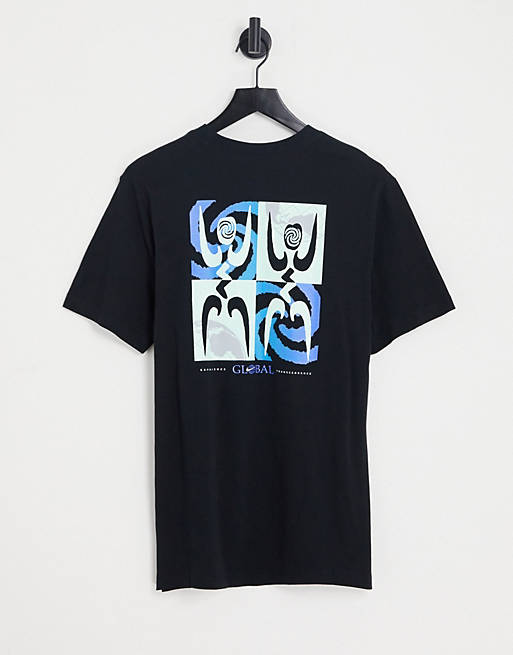 Hombre Tops | Camiseta negra con estampado en la espalda Reach Festival de Nike - DY03923