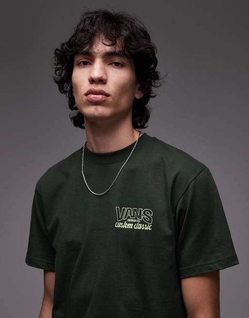 Camiseta negra con estampado en la espalda Shop Front de Vans ASOS