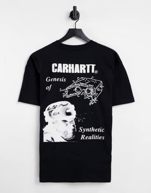 Camiseta negra con estampado en la espalda 