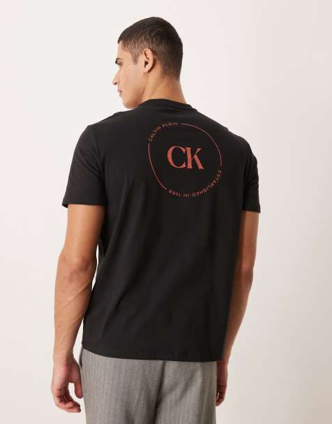 Camiseta negra con estampado gráfico de Calvin Klein Jeans - view 1