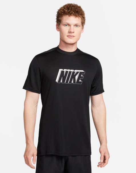 Camisetas nike shop hombre negras