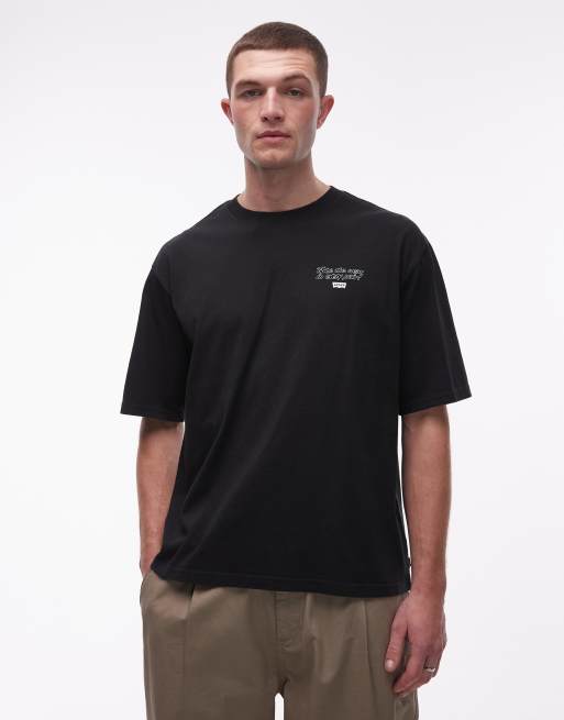 Camiseta negra con estampado gráfico en la espalda Car Service de Levi's, 3 de 5