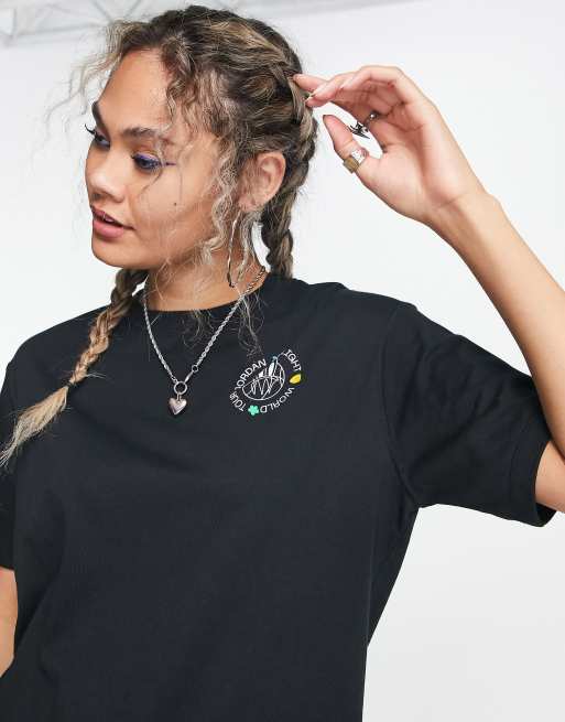Camiseta negra con estampado gráfico en la espalda Jumpman Flight de Jordan