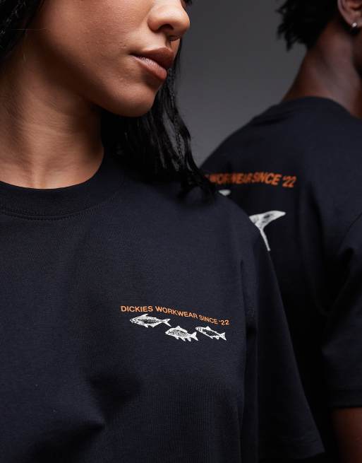Camiseta negra con estampado gráfico en la espalda Laryville de Dickies, 2 de 4