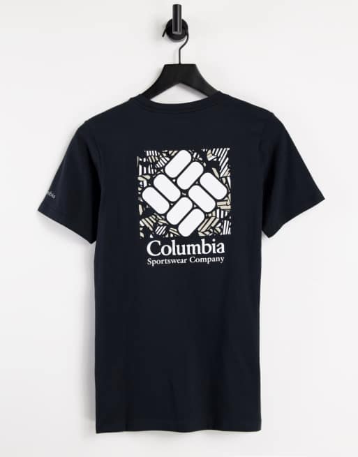 Camiseta negra con estampado gráfico en la espalda Rapid Ridge de Columbia
