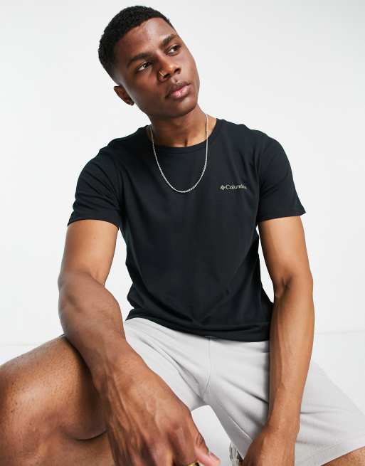 Camiseta negra con estampado gráfico en la espalda Rapid Ridge II de Columbia