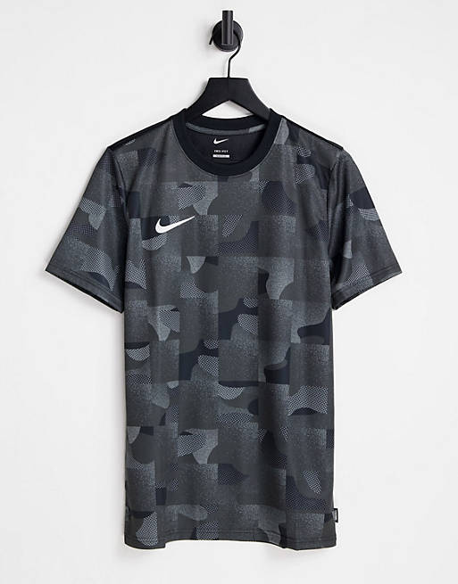 Hombre Tops | Camiseta negra con estampado gráfico integral F.C. Libero de Nike Football - IV66838