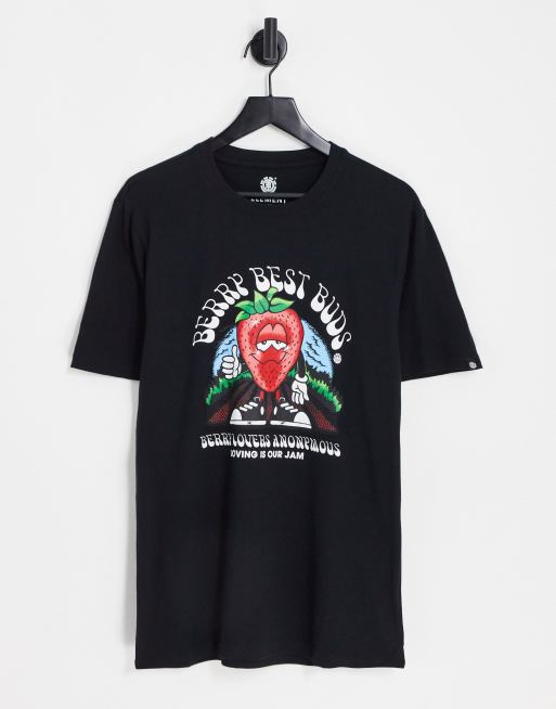 Camiseta negra con estampado 