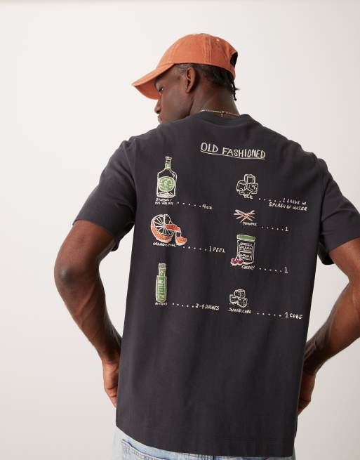 Camiseta negra con estampado trasero Luxe Holiday de Abercrombie & Fitch