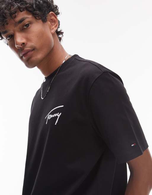 Camiseta negra con logo 90s de Tommy Jeans, 2 de 4
