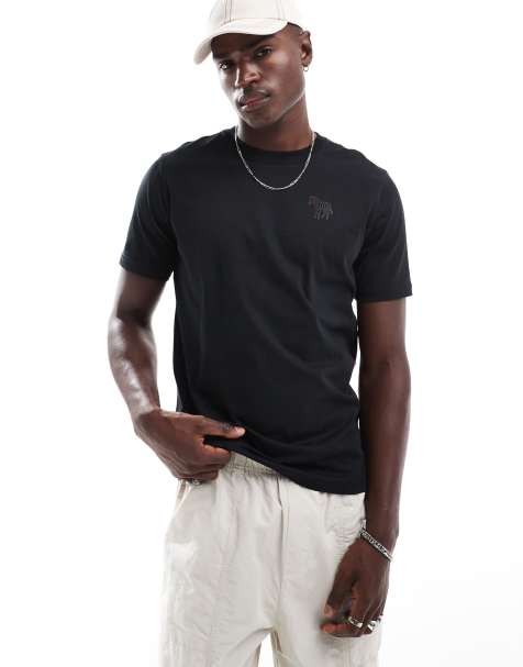 Camiseta negra con logo de cebra en relieve de PS Paul Smith - view 1