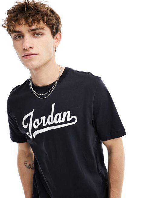 Camiseta negra con logo de Jordan