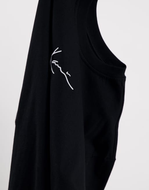 Camiseta negra con logo de Karl Kani, 4 de 4