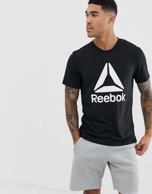 Camiseta negra con logo de Reebok Training | ASOS
