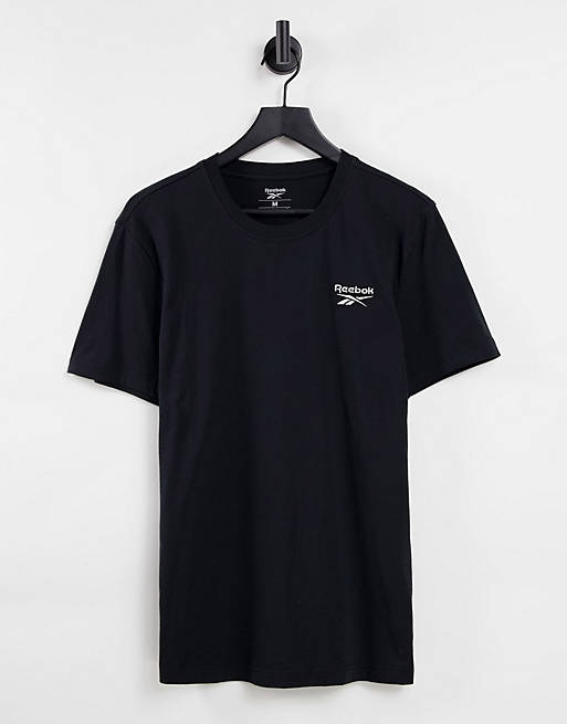 Mujer Tops | Camiseta negra con logo de Reebok - RR00428