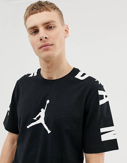 Camiseta negra con logo en el hombro Jordan Jumpan de | ASOS