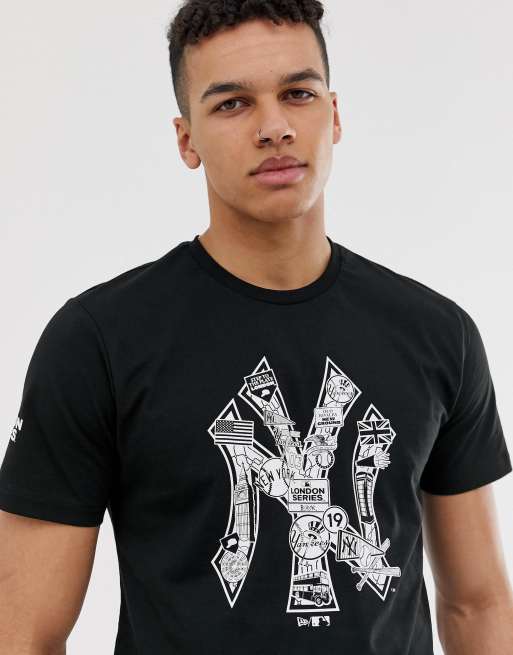 Camiseta negra con logo de los New York Yankees MLB exclusiva en ASOS de  New Era