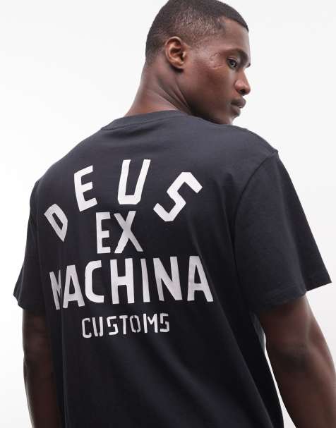 Camiseta negra con logo en la espalda de 100% algodón de Deus Ex Machina - view 1
