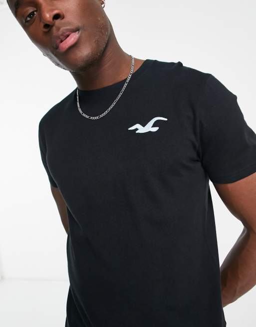 Camiseta hotsell negra hollister