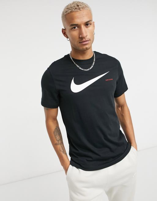 Camiseta negra cheap nike hombre