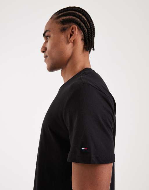 Camiseta negra con logo grande degradado de Tommy Jeans, 4 de 5