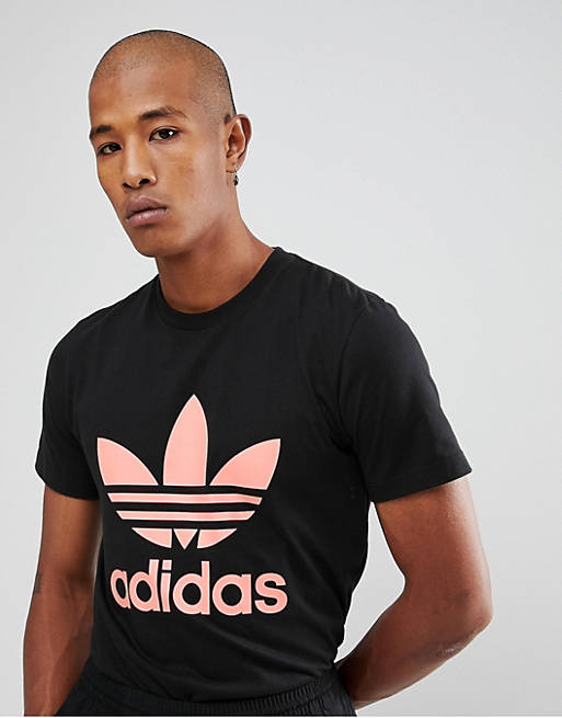 Camiseta negra con logo Hu Hiking CY7874 de adidas Originals Pharrell Williams |
