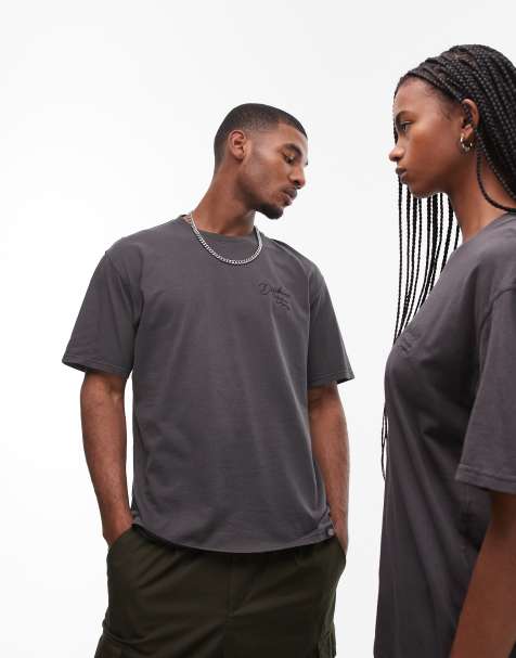 Camiseta negra con logo pequeño estilo cuerda a tono de estilo wéstern de Dickies - view 1