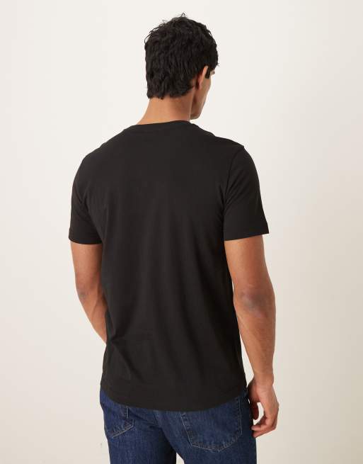 Camiseta negra con logo sombreado de Calvin Klein Jeans, 3 de 5