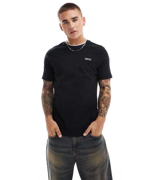 Camiseta negra con ribetes Buxton de Barbour International - view 1