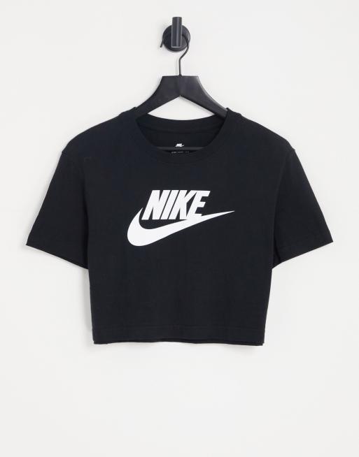 Tentáculo Presentador Primero Camiseta negra corta con logo Futura de Nike | ASOS