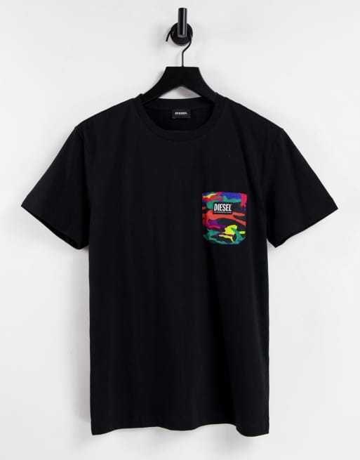 Camiseta negra de Diesel x Pride ASOS