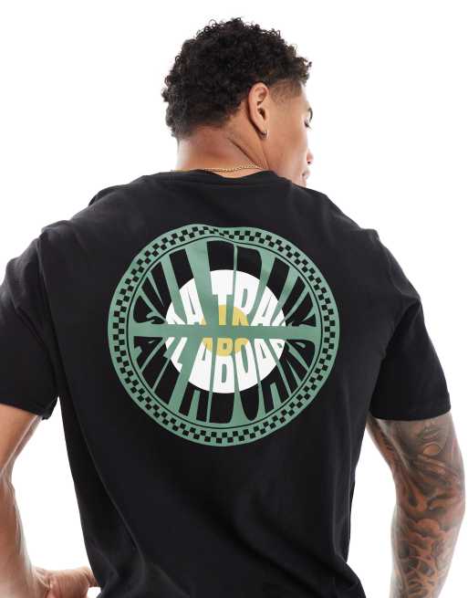 Camiseta negra de manga corta con estampado "All Aboard" en la espalda de Ben Sherman, 2 de 4