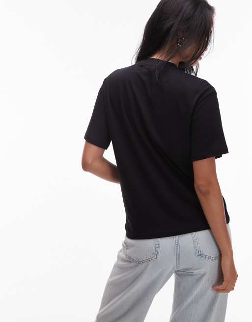 Camiseta negra de manga corta con parche de corazón de Carhartt WIP, 4 de 4