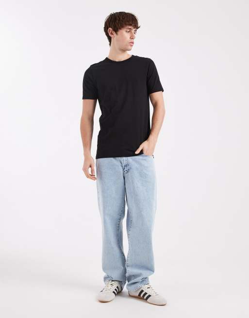 Camiseta negra de manga corta y corte slim de Jack & Jones, 2 de 5