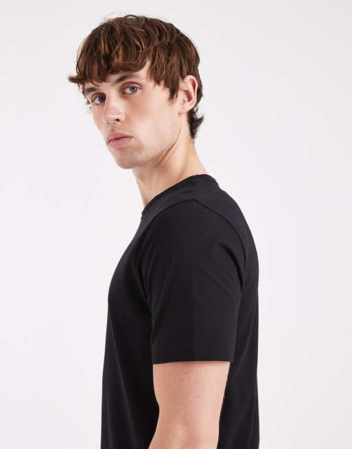 Camiseta negra de manga corta y corte slim de Jack & Jones, 4 de 5
