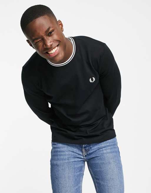 Camiseta manga larga fred perry sale