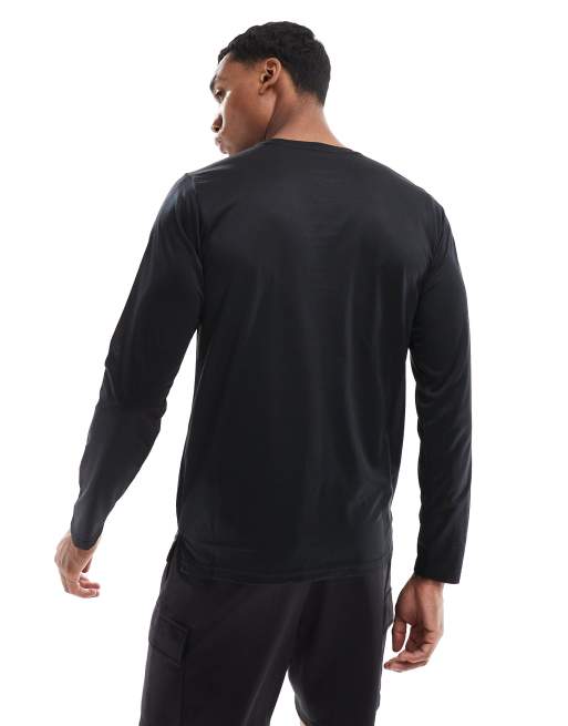 Camiseta negra de manga larga Sport Essentials de New Balance , 3 de 4