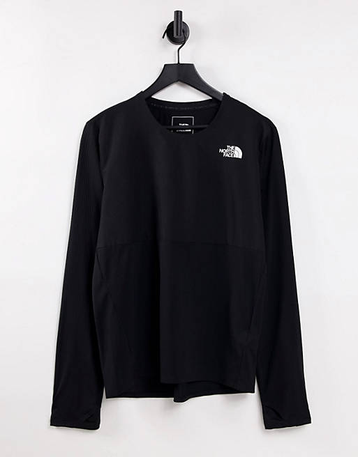 Hombre Tops | Camiseta negra de manga larga True Run de The North Face - QM51231