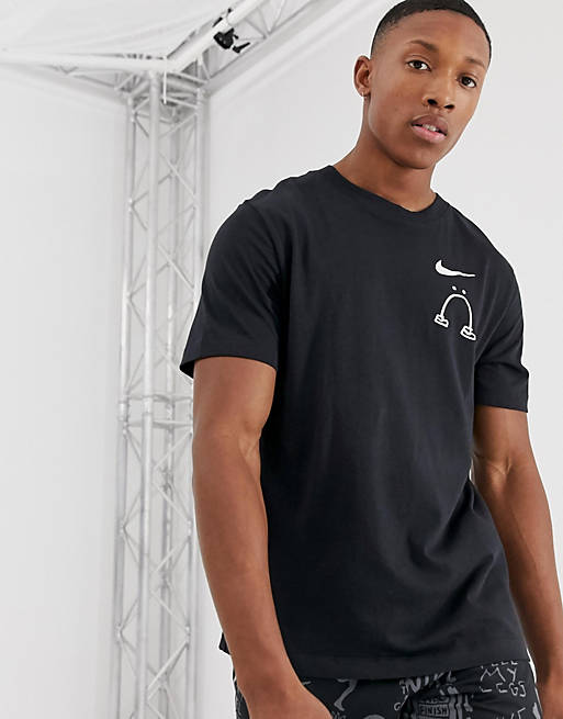 Proceso Depender de Pericia Camiseta negra de Nike Running x Nathan Bell artist | ASOS