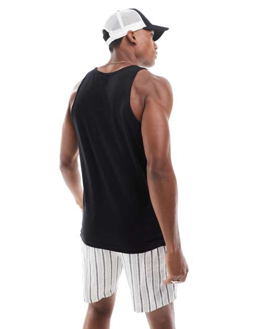 Camiseta negra de tirantes con bolsillo de Jack Jones ASOS