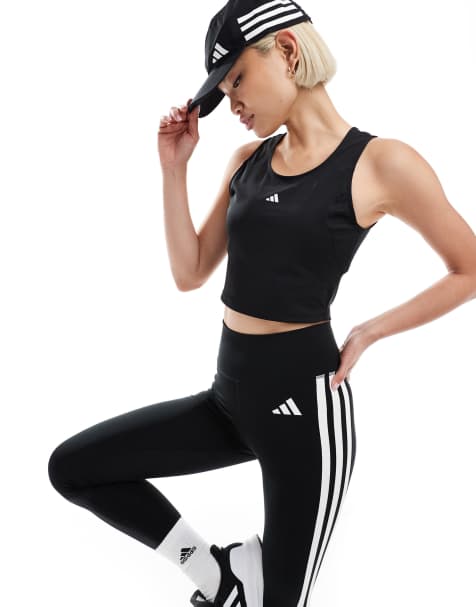 Camiseta negra de tirantes Techfit de adidas Training - view 1