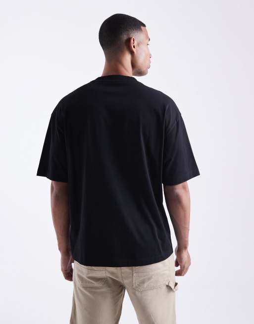 Camiseta negra estampado con estampado gráfico y logo Difluro de HUGO RED, 3 de 5