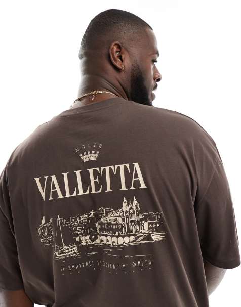 Camiseta negra extragrande con estampado de ciudad en la espalda de ASOS DESIGN - view 1