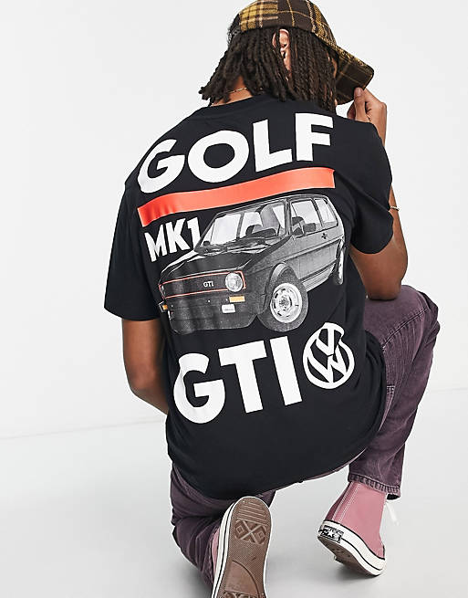 Hombre Other | Camiseta negra extragrande con estampado Golf GTI de ASOS DESIGN - PS27961