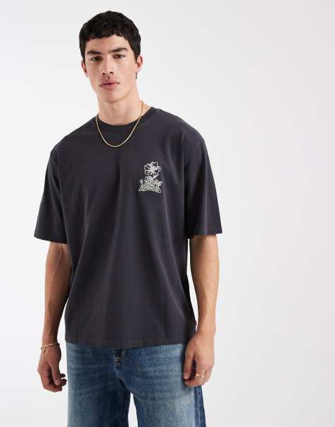 Camiseta negra extragrande con estampado gráfico en la espalda de Levi's - view 1