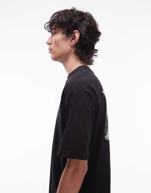 Camiseta negra extragrande con estampado trasero de postal de Yosemite de The North Face, 4 de 5